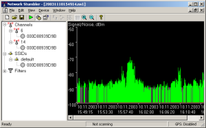 NetStumbler screenshot